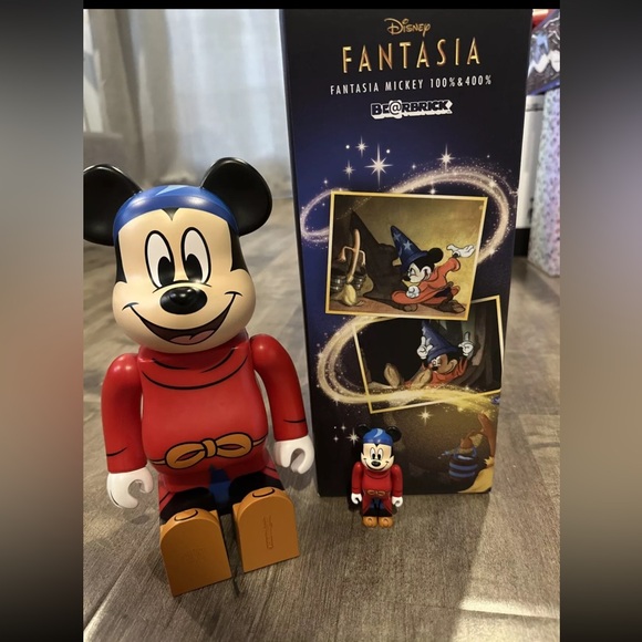 MEDICOM TOY BE@RBRICK Fantasia Mickey Mouse 100% 400 MEDICOM TOY BE@RBRICK Fantasia Mickey Mouse 100% 400